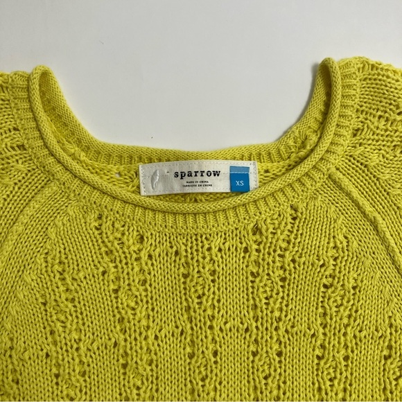 ANTHRO SPARROW yellow sweater - Picture 2 of 6